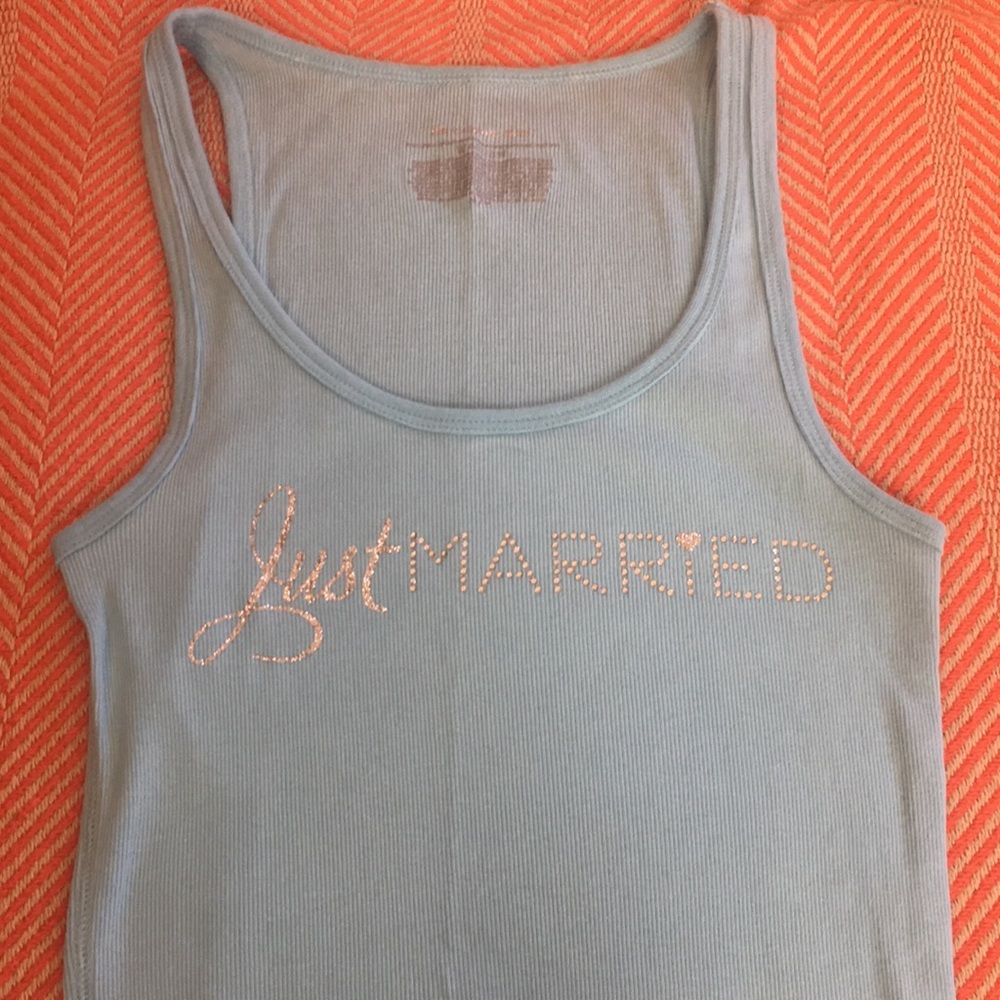 Just Married Victoria Secret Tank Top